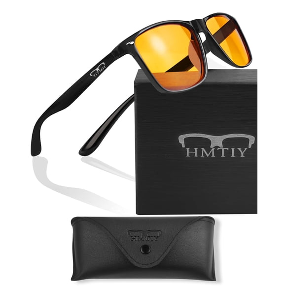 Gafas HMTIY con filtro de luz azul, lentes ámbar para gaming