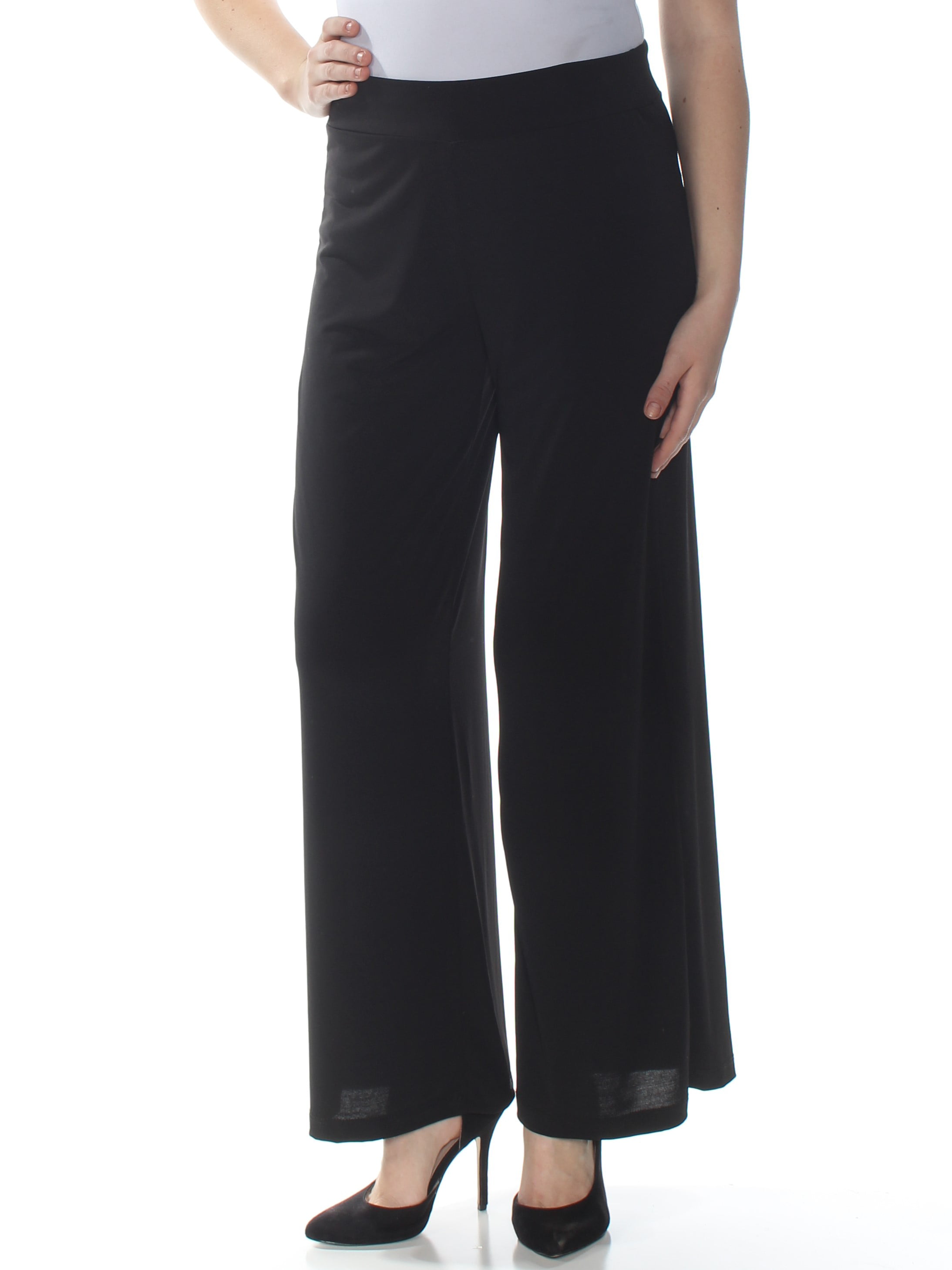 NY Collection - NY COLLECTION Womens Black Palazzo Wide Leg Wear To ...