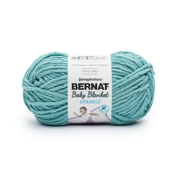 "Bernat® Fil Sparkle™ de Couverture pour Bébé Polyester #6 Super Volumineux, 10,5 Oz/300 G, 220 Yards"