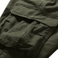 thumbnail image 6 of COSFO Full Tactical Pants for Men Carpenter Taper Green Workwear Solid Comfort Waist Belt Casual Pants for Men, 6 of 9
