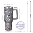 thumbnail image 2 of Dog n Soul 40oz Travel Mug, Dog Lover's Coffee Cup With Handle, Double Insulated Spill Proof Lid Straw Dog Gift Travel Accessories Must Have, 2 of 4