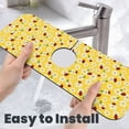 thumbnail image 6 of Vsdgher Chamomile And Ladybug Kitchen Sink Splash Guard Faucet Mat -1 PC Super Absorbent Fast Drying Mat Sink Gadgets-Splash, Bathroom,Sink Mat,(15" X 5.5" ), 6 of 7
