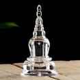 thumbnail image 3 of relayinert Transparent Color Materials Unique Style Bodhi Tower Elegant Decoration Exquisite Gift Choice Stupa, 3 of 6