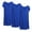 Blue, variant on Timegard Sleep Dress for Women 3pc Pajamas Scoop Neck Short Sleeve Loose Comfy Mid Long Home Dress