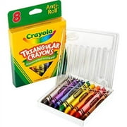 Crayola Crayons Triangular Antiroll 8 Crayons Multi Color
