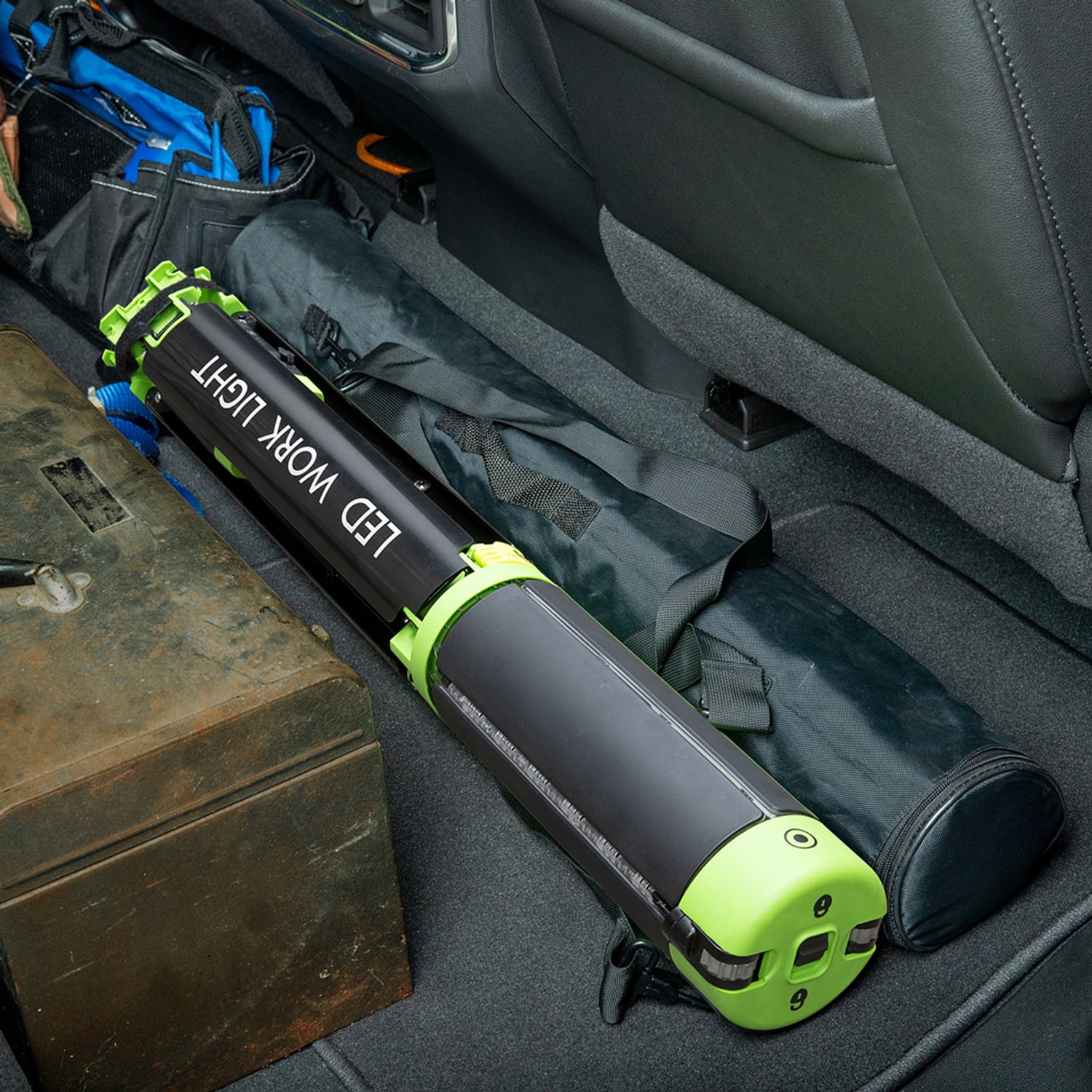 PowerSmith Voyager 8,000-Lumen LED 4-Light Tripod-Mounted Rechargeable Portable Work Light, PVLR8000APT
