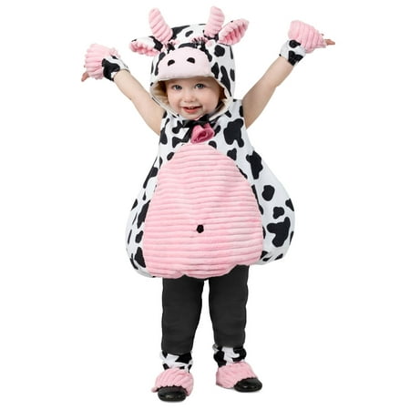 Toddler Pink Belly Cow Costume