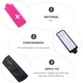 thumbnail image 2 of OULII Travel Luggage Tags Rosy, Durable and Wear-Resistant with Portable Clasp 3Pcs, 2 of 9