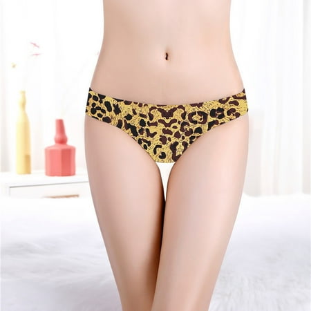

Lopecy-Sta 1PC Sexy Ladies Low-Rise Transparent Leopard Print Lace Breathable Underpants Deals Clearance Underwear Women Mother s Day Gifts Yellow