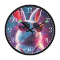 thumbnail image 2 of Voice Activated Clock with Glow Light 12 Inch Large Silent Wall Clock Battery Operated for Home Decor Cool Bunny, 2 of 8