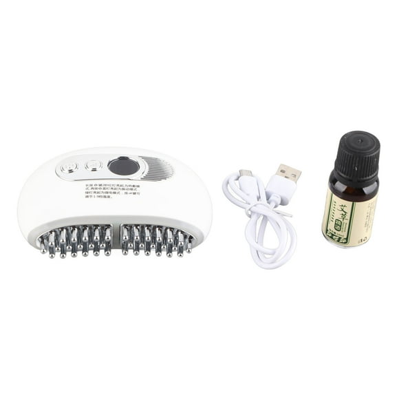 Masajeador eléctrico Gua Sha con 9 velocidades, temperatura ajustable, cepillo electrónico portátil, color blanco