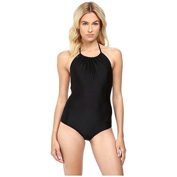 Agua De Coco by Liana Thomaz Women's Chain One-Piece, Black, Sz: SM