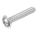 thumbnail image 3 of Uxcell M8x50mm 304 Stainless Steel Flanged Button Head Socket Cap Screws 20 Pack, 3 of 5