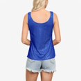 thumbnail image 4 of Women's Sequin Tank Top Sleeveless Scoop Neck Sparkly Party Blouse - Small, Royal Blue, 4 of 6