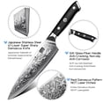 thumbnail image 3 of Juego de cuchillos SHAN ZU Damascus Japanese Steel 3 piezas con mango G10, 3 of 8