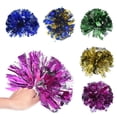 thumbnail image 3 of KALLORY  Cheerleader Flower Cheerleaders Pom Poms Accessories Party Blue, 3 of 8