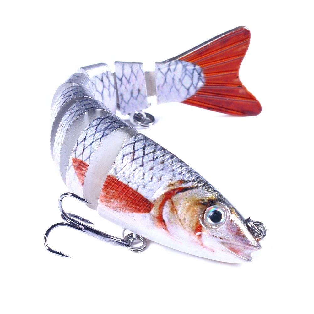 HENGJIA Fishing Lures for Freshwater and Saltwater, Lifelike Swimbait for Bass Trout Crappie, Slow Sinking Bass Fishing Lure
