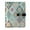 Intricate Blue Shape, variant on Leather Notebook with Pen Holder Writing Notepad Includes 100 Pages Lined Journal Elegant Shapes with Flowers