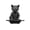 Black, variant on Warrior Cat Statue 3D Printed Samurai Cat Sculpture Whimsical Desk Animal Ornament for Living Room Table Shelf Decor Gift for Cat Lovers Collectors