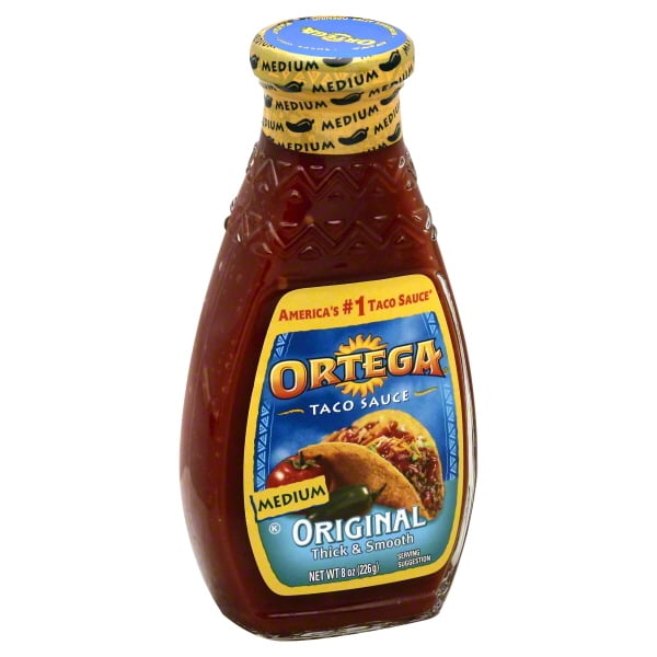 Ortega Medium Original Taco Sauce, 8 Oz Bottle