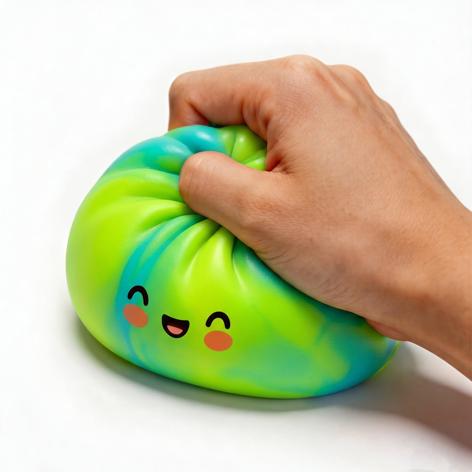 Tie Dye Edition Squishy Dumpling,Slow Rising Soft TPR Dumplings Squishies Stress Relief
