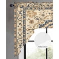 thumbnail image 3 of Yellow Blue Boho Kitchen Swag Valances for Windows, Rustic Southwestern Ethnic Geometric Swag Valances Curtains for Living Room, Rod Pocket Window Treatments for Bathroom, Bedroom, Cafe, 56"x36", 3 of 6