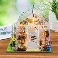 thumbnail image 4 of DIY Garden House Book Nook Shelf Insert Miniature Building Kits Wooden Doll House Flower Garden Roo, 4 of 4