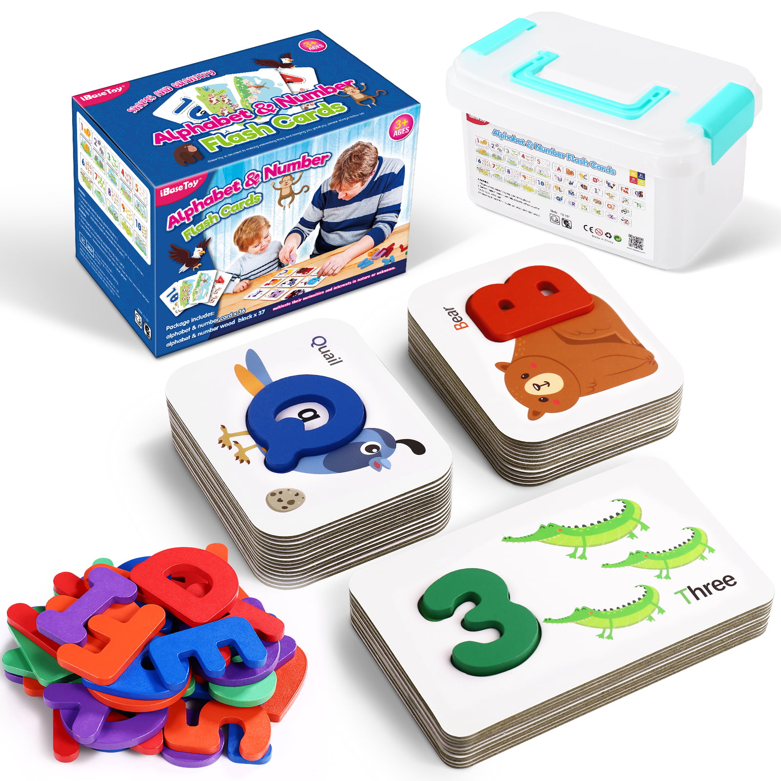 A-Z Letter Learning 0-9 Number Counting Sand Boards for Kids Montessori Toy 