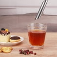 thumbnail image 4 of Injueey Infusor de té de 2 piezas, tubo de acero inoxidable, taza de tetera, colador, filtro de malla, remojo, hogar, cocina, mango largo Teteras Injueey HA067650-01, 4 of 6
