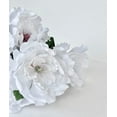 thumbnail image 6 of 12 Bushes Large Peony Silk Flower Bush 84 Flowers White, 6 of 8