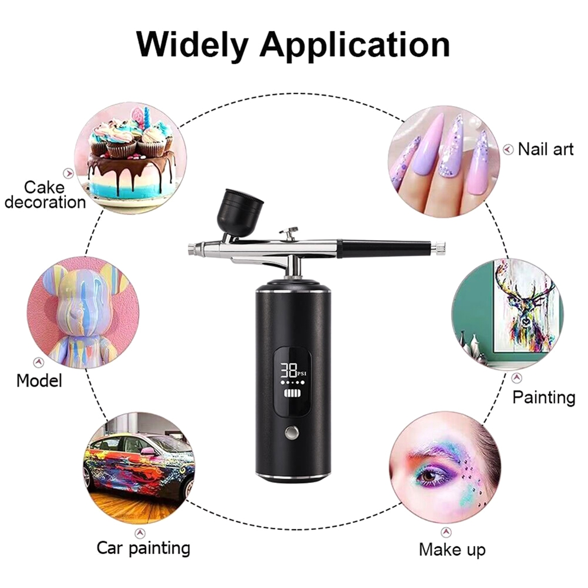 Digital Air Brush with Compressor Portable Air Brush Crafts Air Brush Art Painting Compressor Airbrush Pen Airbr Pink