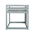 thumbnail image 6 of Miniyam Wood Twin Over Twin Bunk Bed for Kids, Light Gray, 6 of 7