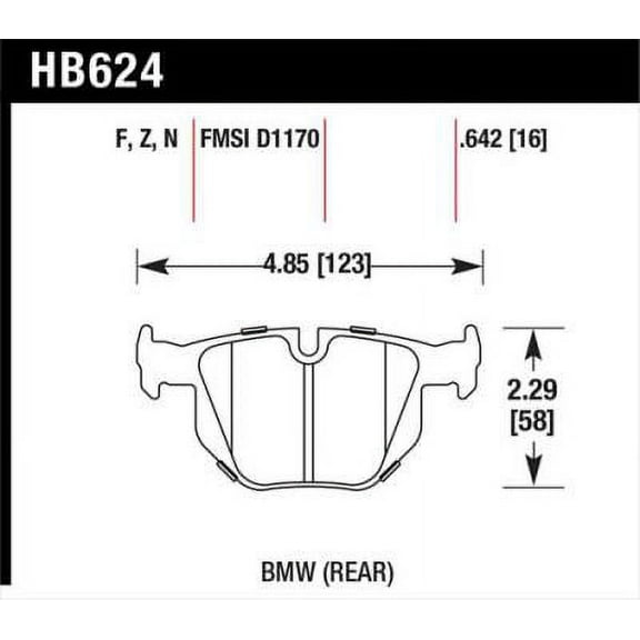 Hawk 06 BMW 330i/330xi / 07-09 335i / 07-08 335xi / 09 335d / 08-09 328i HPS Street Rear Brake Pads Fits select: 2015 BMW X1, 2013-2014 BMW X1 XDRIVE35I