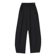 thumbnail image 4 of Pantalones de pierna ancha para mujer versátiles pantalones largos sueltos de color puro para mujer para uso diario al aire libre ANGGREK Otros, 4 of 8