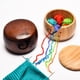 thumbnail image 5 of Cuenco de hilo con tapa Almacenamiento de madera Organizador de Almacenamiento para de punto, 5 of 5