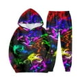thumbnail image 4 of Aihuaihua Boys Sweatsuit Set Hoodies Matching Sets for Boys 3D Print Graphic Hoodies and Sweatpants 2 Piece Set Pullover Sweatshirt Jogger Outfit for Kids 2-13 Years Fall Winter, 4 of 4