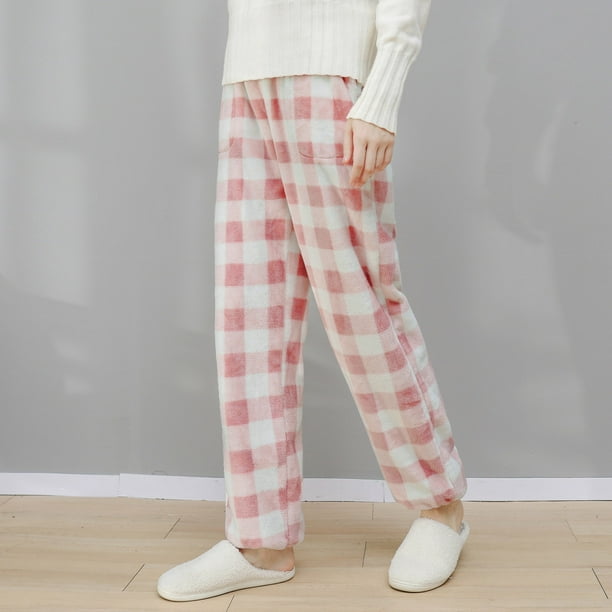 jovati Flannel Pajama Pants Women Womens Warm Winter Sleepwear