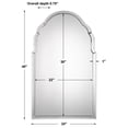 thumbnail image 3 of 09149-Uttermost-Brayden  - 40 inch Frameless Arched Mirror, 3 of 7