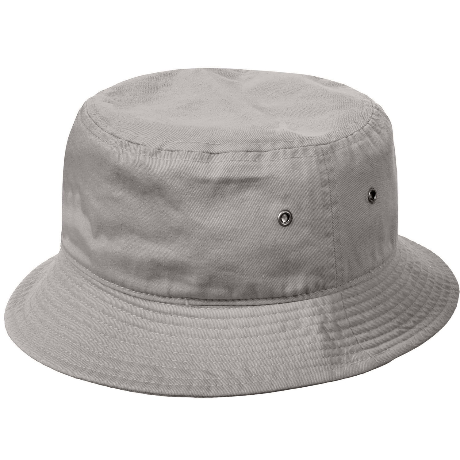 Hat Cotton Grey Hat - 100% Summer Men SM Women Beach Packable Foldable for Fishing Outdoor Unisex Travel Bucket