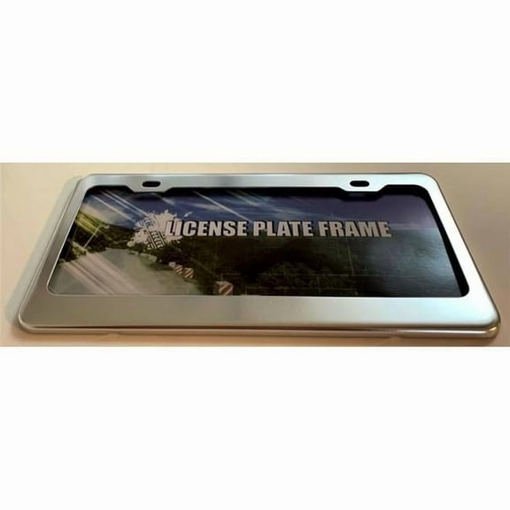 Chrome Anodized Aluminum License Plate Frame