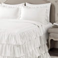 thumbnail image 3 of Lush Decor Allison Ruffle Skirt Navy Bedspread, Queen - 3 Count, 3 of 11