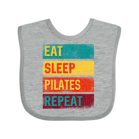 

Inktastic Fitness Eat Sleep Pilates Repeat Gift Baby Boy or Baby Girl Bib