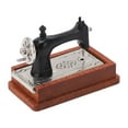 thumbnail image 1 of Dollhouse Sewing Machine, Lifelike Fine Workmanship Dollhouse Miniature Sewing Machine  For Decoration Dark Brown, 1 of 8