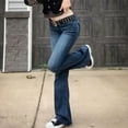 thumbnail image 6 of Women's Stretchy Slim Jeans Lifting Distressed Denim Pants With Pockets Trousers, 6 of 6