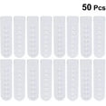 thumbnail image 3 of 50pcs Snapback Extender Hat Strap Clip Plastic Repair Fasteners Buckle Strap with 7 Holes for Baseball Cap Cowboy Hat (White), 3 of 8