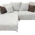 thumbnail image 3 of Sala Suave Alto Confort Acolchonada Sillón Sofá Blanco Peluche Reinicia 21 Muebles, 3 of 6