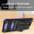 thumbnail image 5 of for Google Pixel 8 Pro Sliding Card Slot Back Case with Hidden Kickstand, Hybrid TPU + PC Fall Prevention Shock Absorption Anti-drop Protective Phone Case Cover for Google Pixel 8 Pro, Purple, 5 of 9