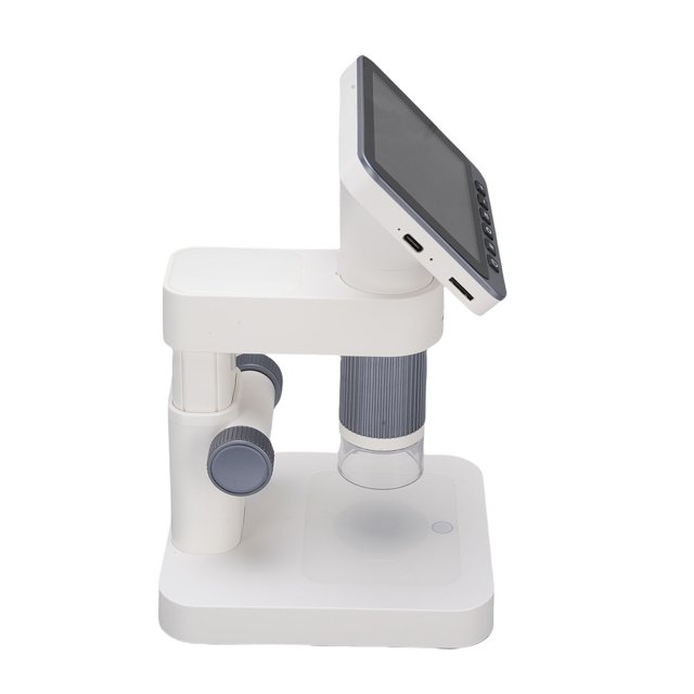 4.5 Inch Digital Microscope, 1080P HD Screen 5X-32X Magnification, 8 LED Lights 7 Brightness Levels, Ideal for Kids Learning, Nature Observation