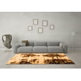 thumbnail image 3 of Ahgly Company Indoor Rectangle Abstract Orange Modern Area Rugs, 3' x 5', 3 of 4