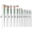 thumbnail image 2 of Makeup Brushes Set 13 Pcs, Professional Foundation Powder Brushes Eyeshadow Brush Sets, High Light Blush Brush, Green, 2 of 4